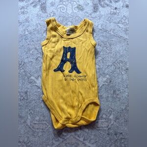 6/12m Yellow Kids One Piece by bobo Choses